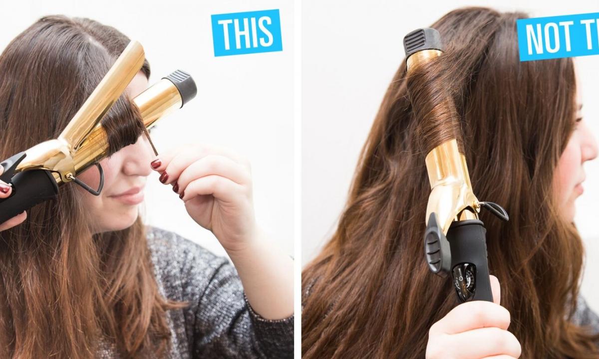 How to style hair the curling iron