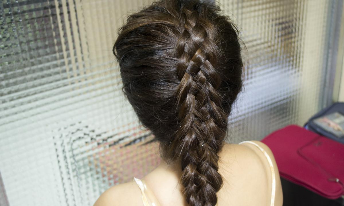 How to do original evening hair on the basis of the French braids