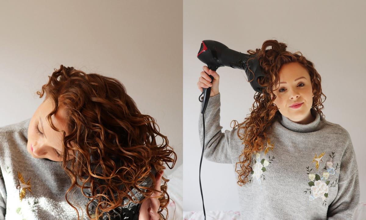 How to dry hair the diffuser