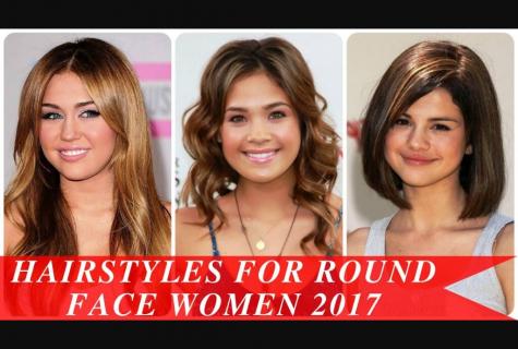 What hairstyles will approach under round face