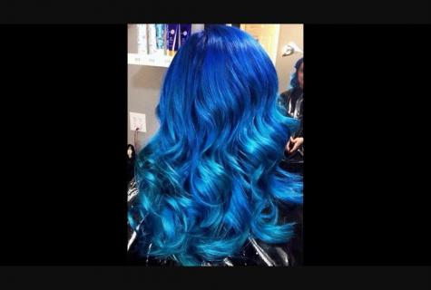 How to dye hair in blue color