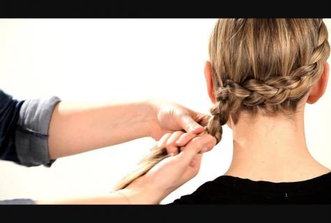 How to braid cone around the head