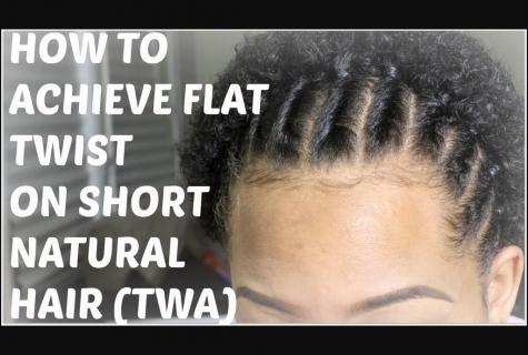 How to twist short hair