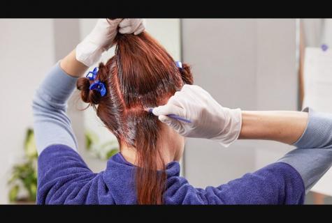 How to do kolorirovaniye of hair