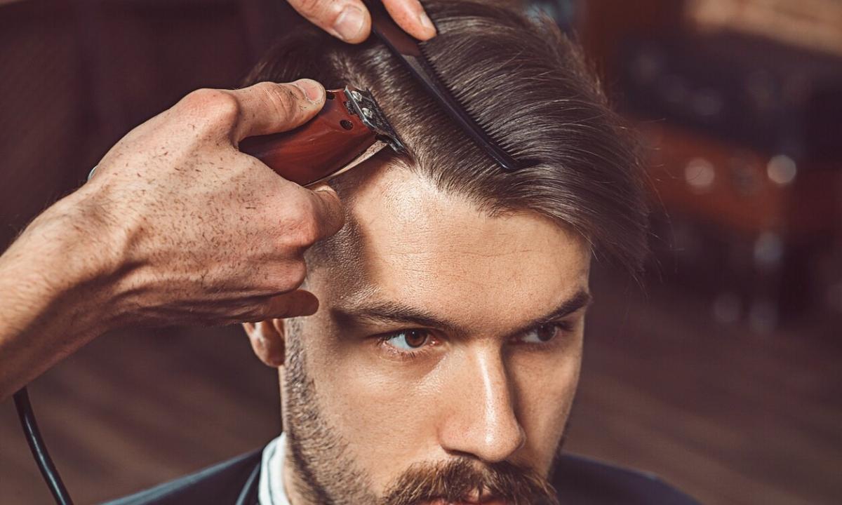 How to cut the machine men's hairstyles