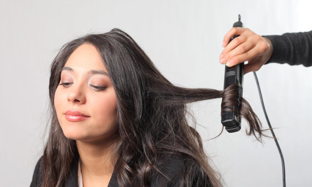 How to straighten hair folk remedies