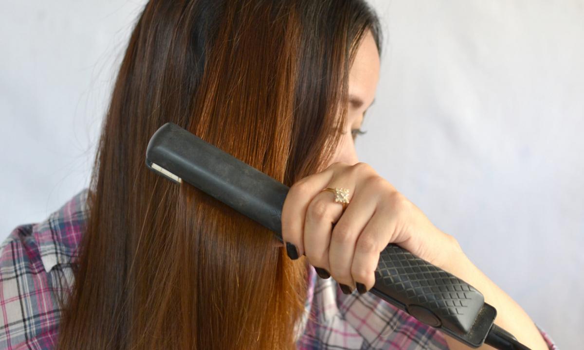 How not to spoil hair the iron for straightening