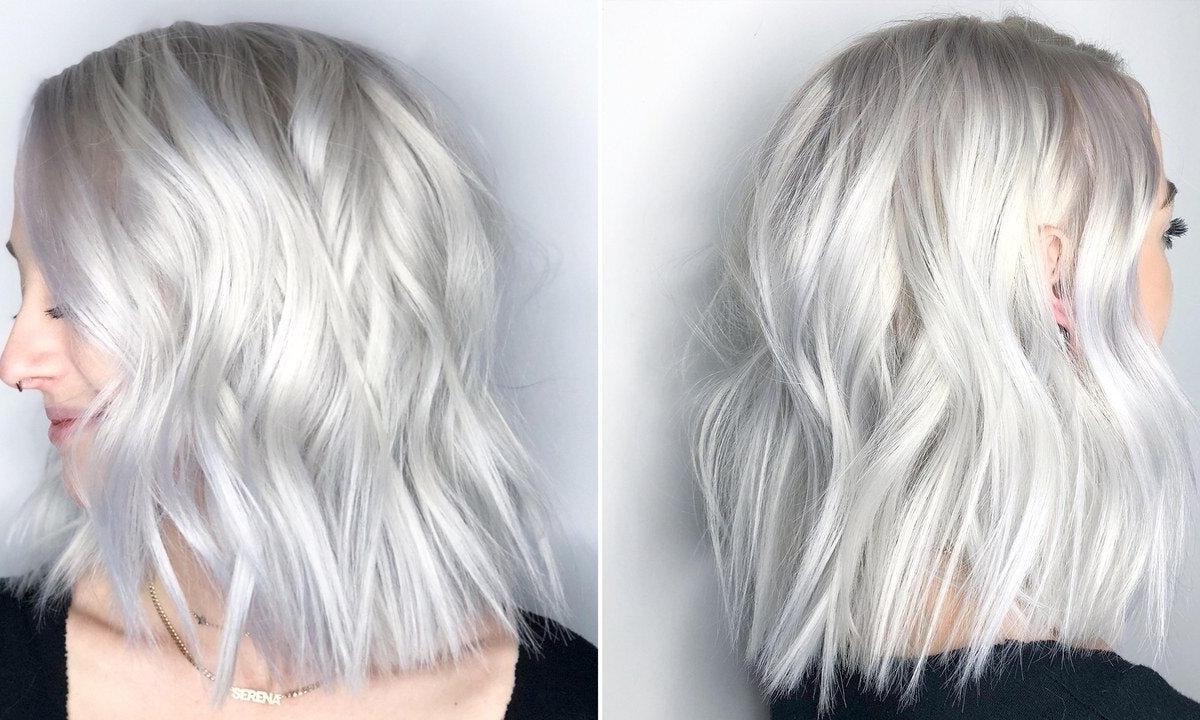 How to dye hair in white color