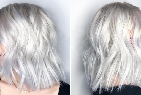 How to dye hair in white color