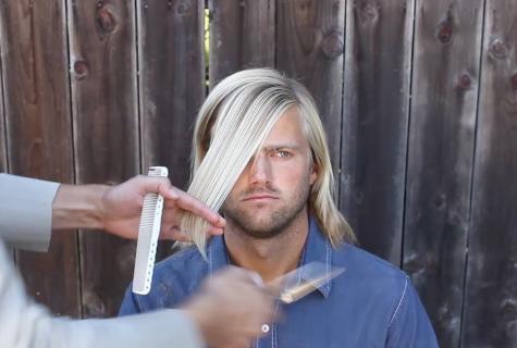 How to cut male bang
