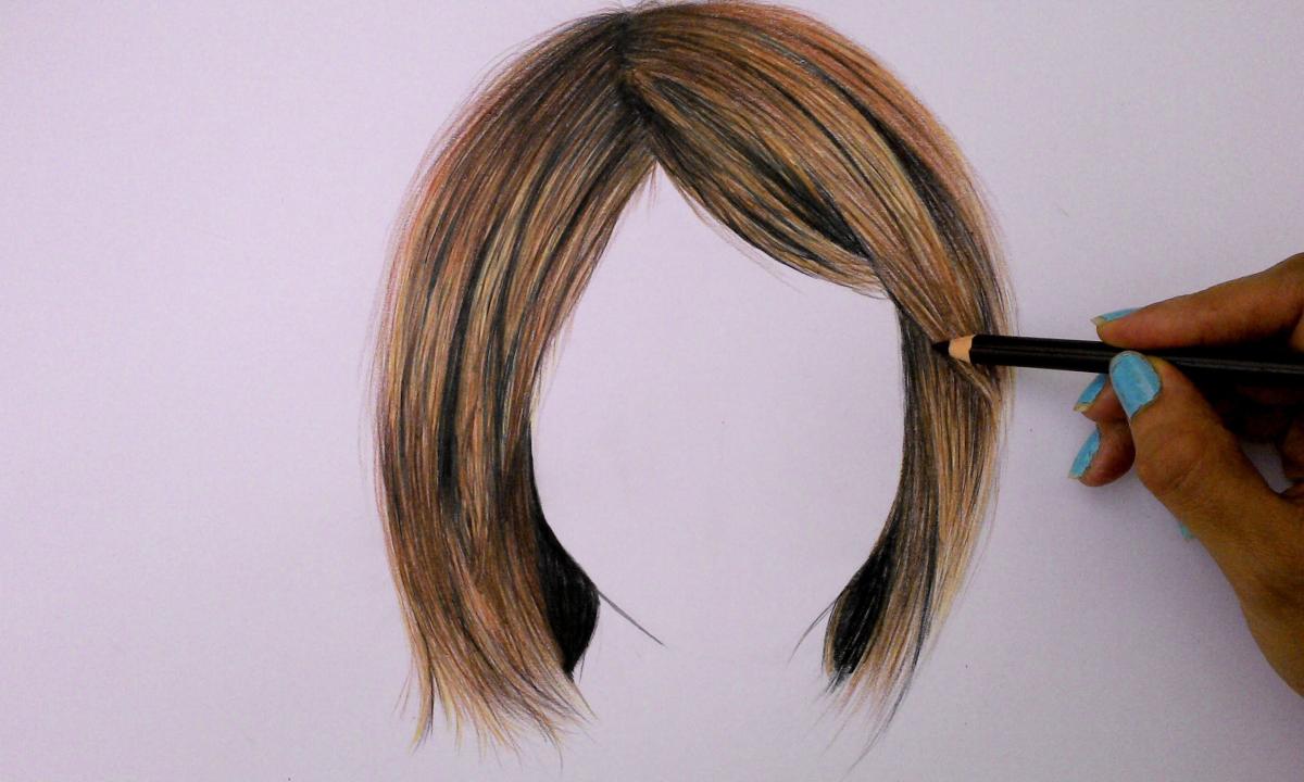 How to apply the drawing on hair