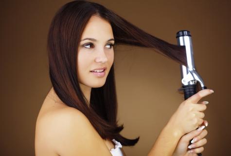 How to choose curling tongs of large curls