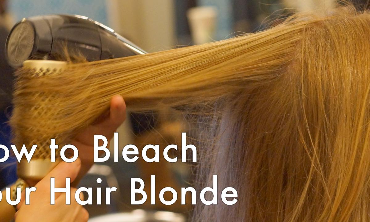 How to bleach hair in house conditions
