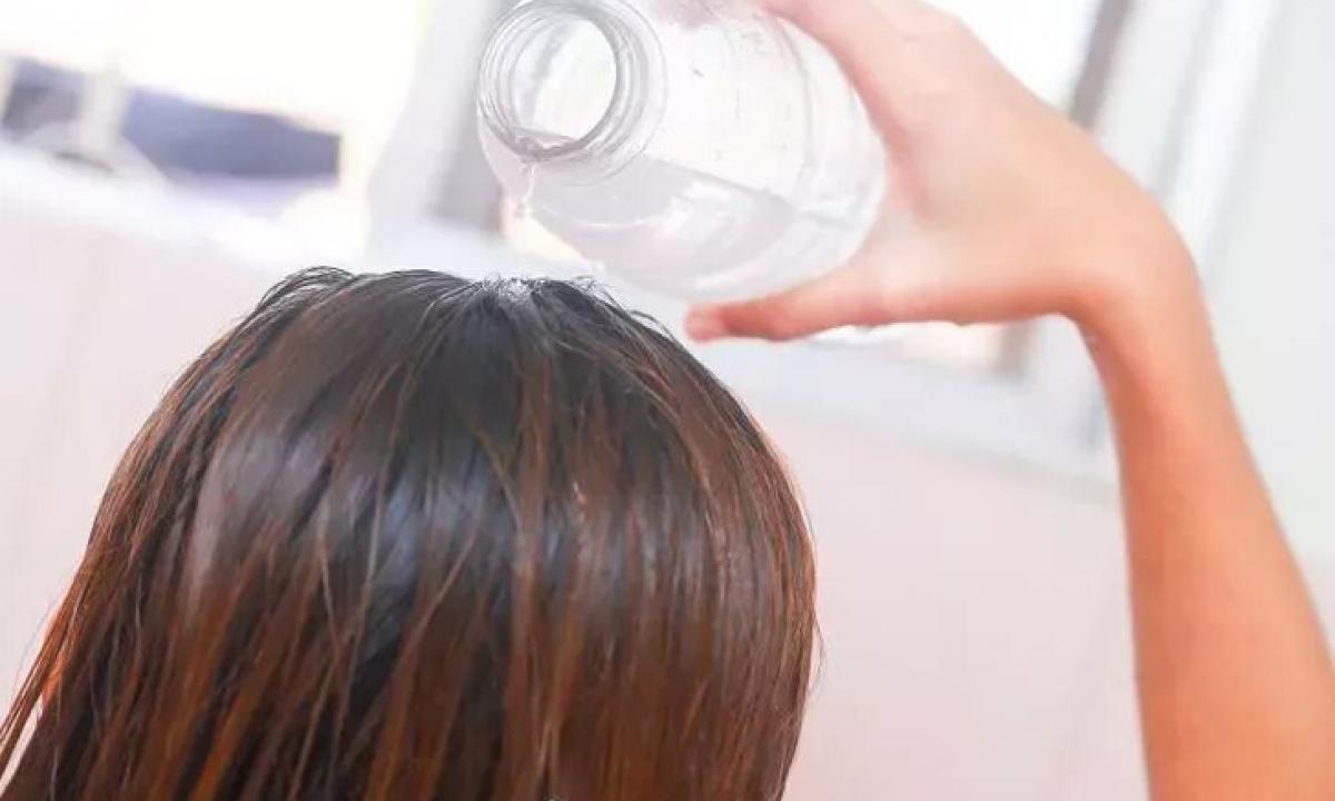How to rinse hair with vinegar