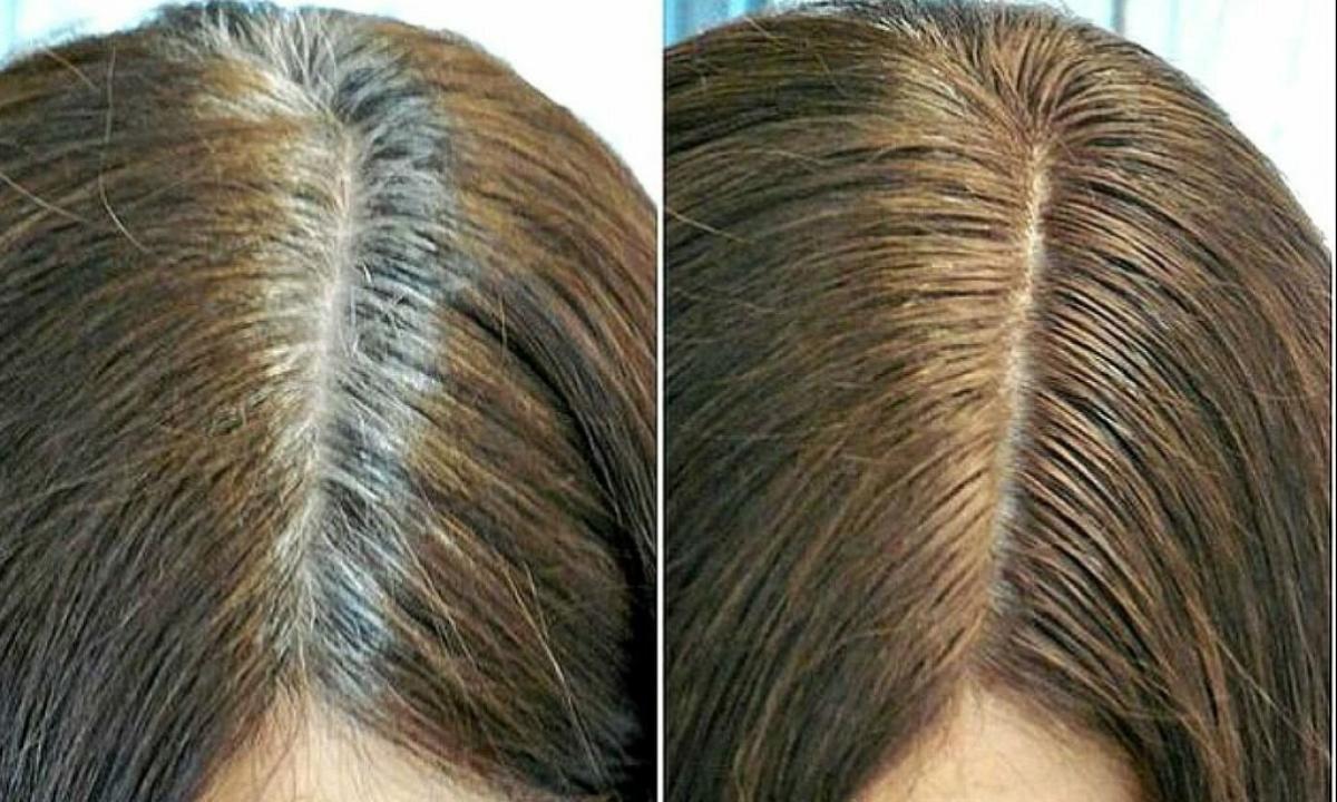 How to decolour roots of hair