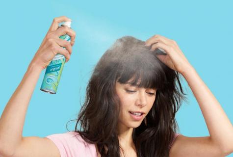 Pluses and minuses of dry shampoo