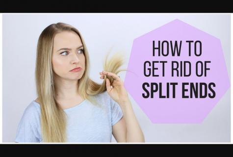 How to get rid of split ends of hair