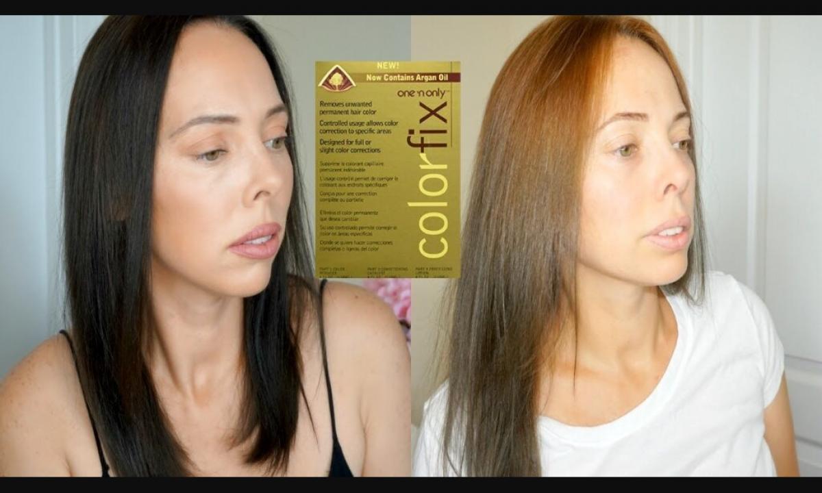 How to remove black hair color