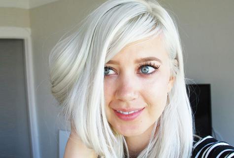 How to be painted in the platinum blonde
