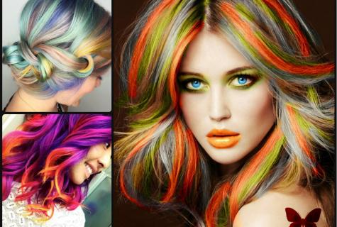 Stylish coloring of hair