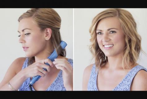 How to do curls by irons