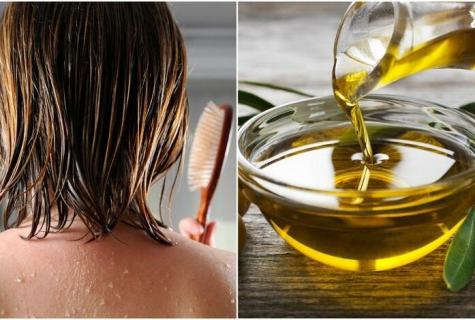 Masks for hair with olive oil