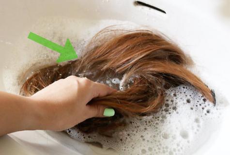 How to wash extension hair