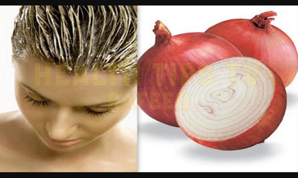 Onions happiness: masks for hair