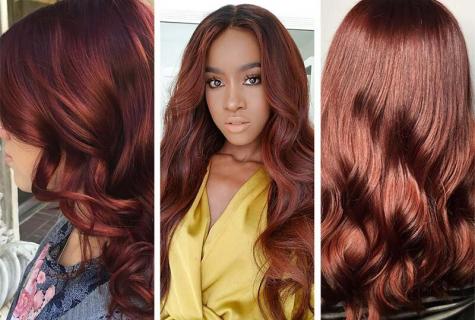As chestnut-colored hair look