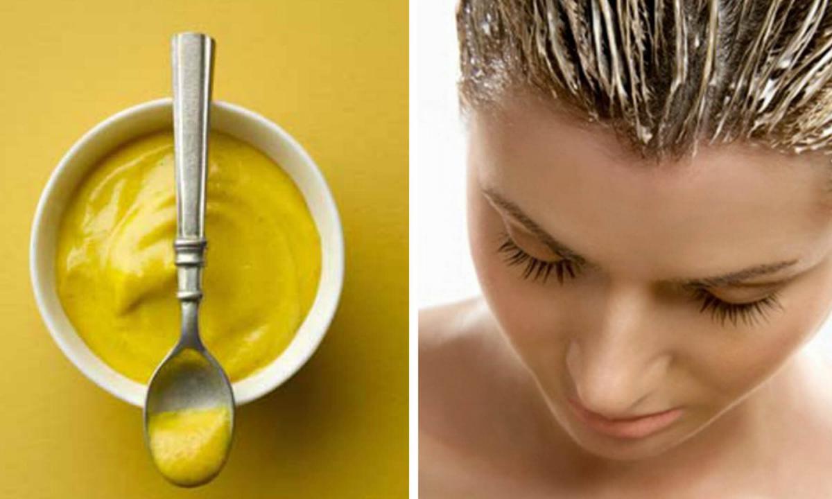 The mustard mask accelerating growth of hair