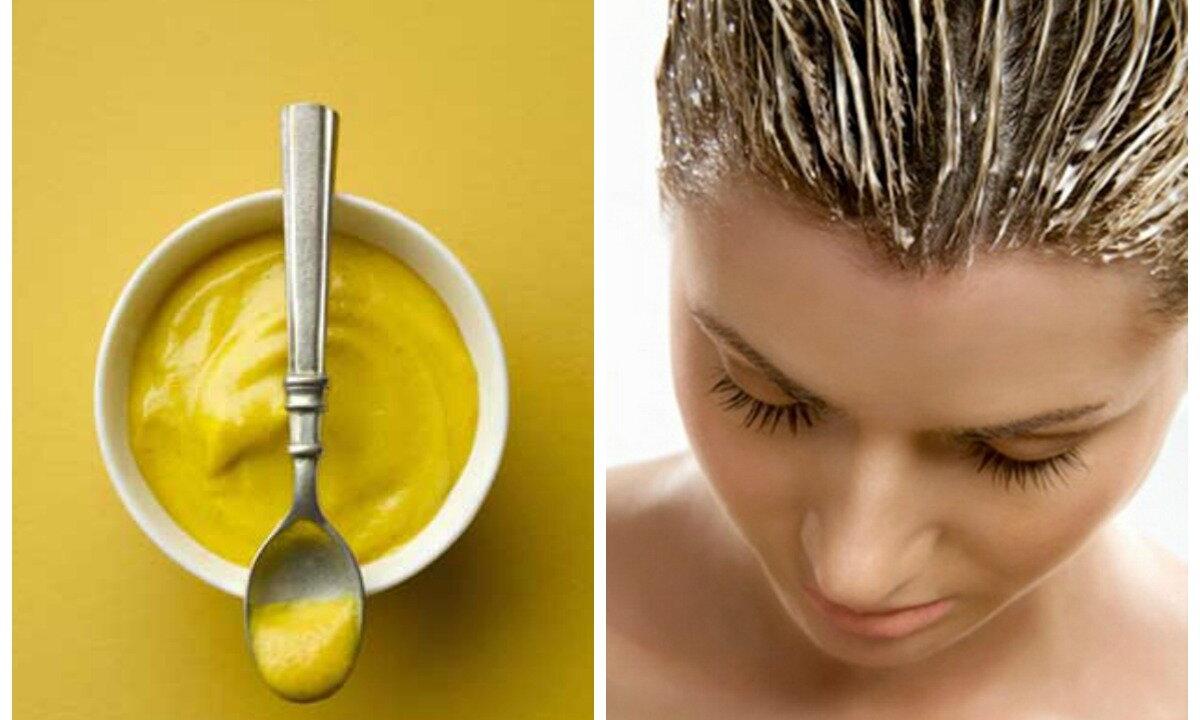 Mustard mask for hair