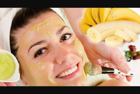 How to make mask with banana from pimples on the face