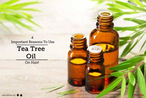 Use of tea tree oil from pimples