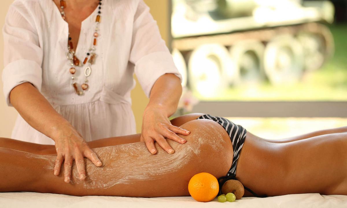 Anti-cellulite massage in house conditions