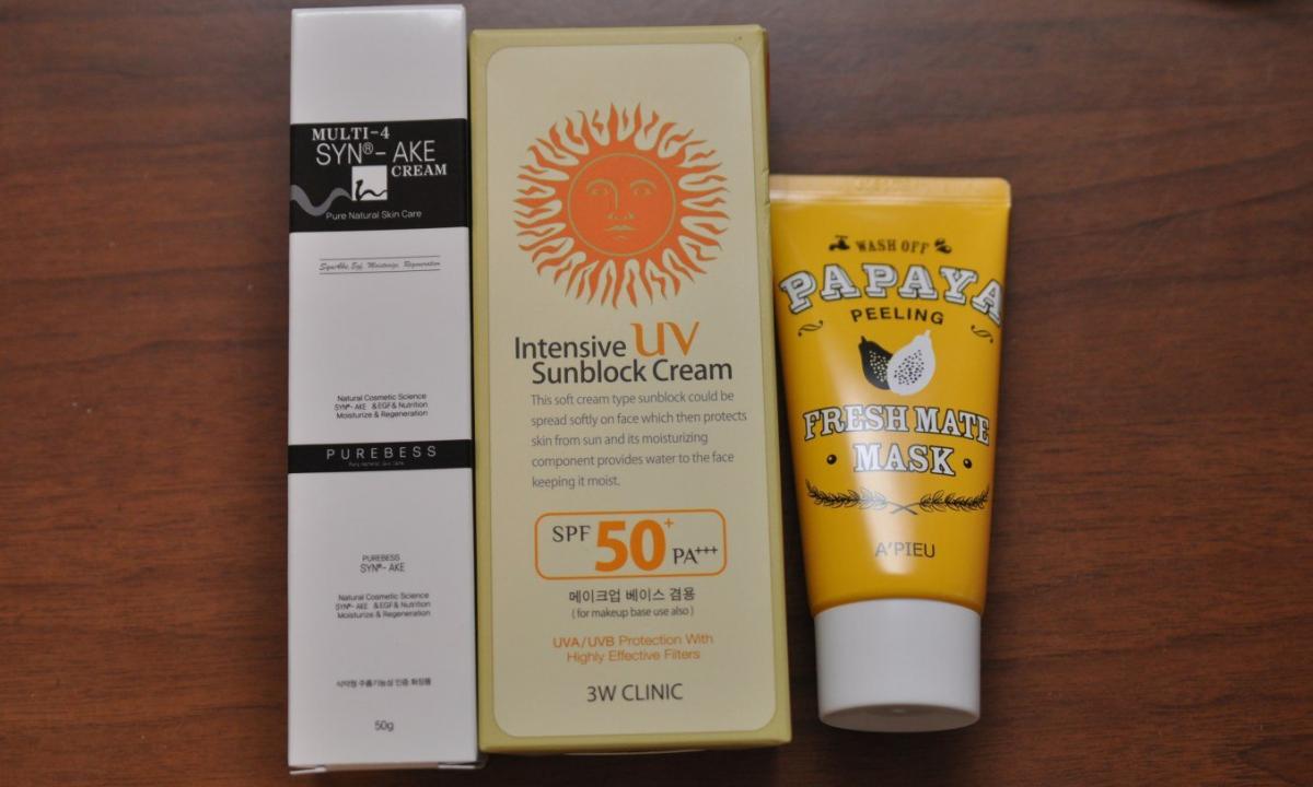 We choose sunblock cream for the skin