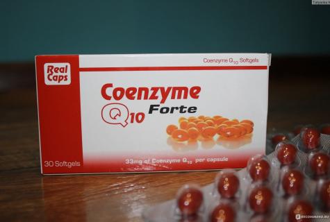 Coenzyme Q10 - properties and action