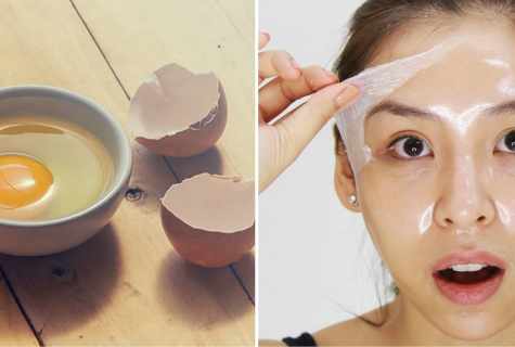 How to prepare mask for face skin on the basis of egg white?