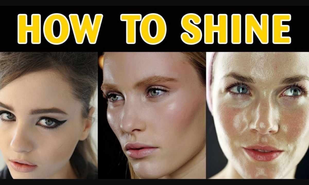 How to give to the face shine