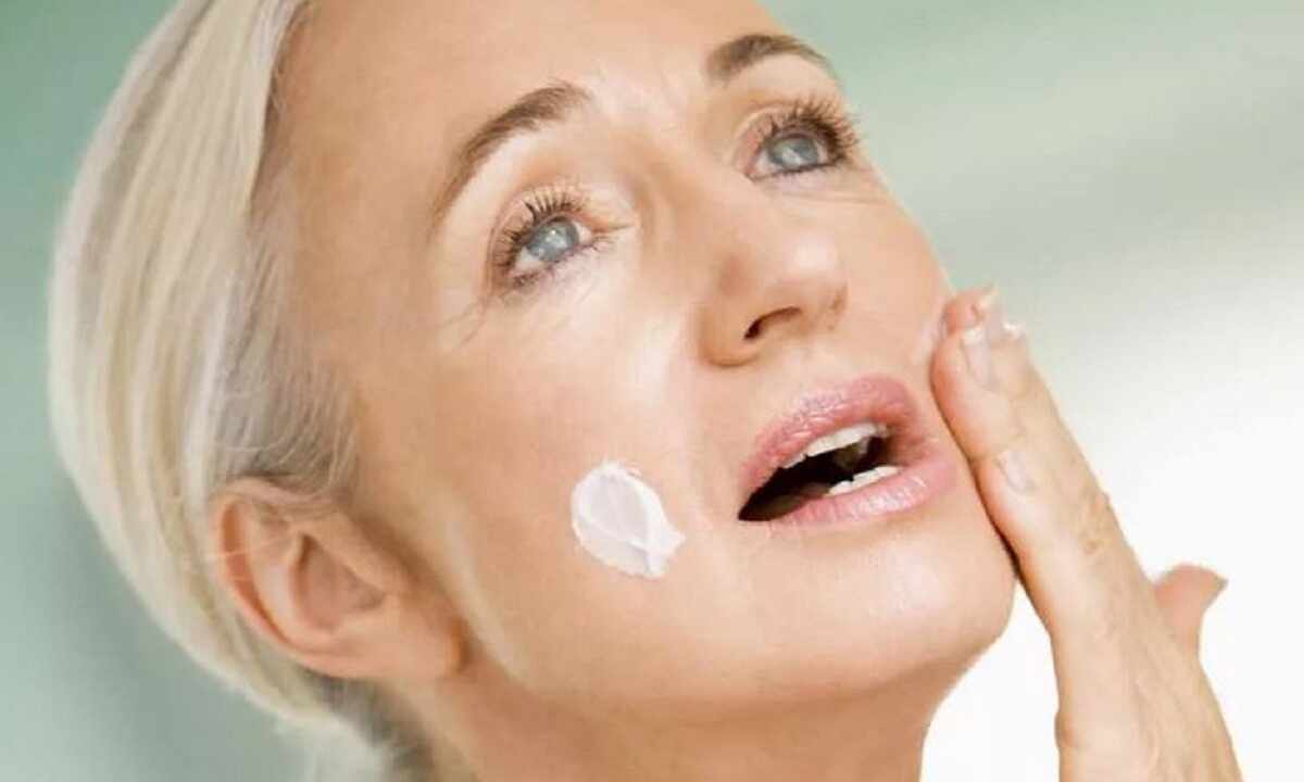 Face skin care after 45 flyings