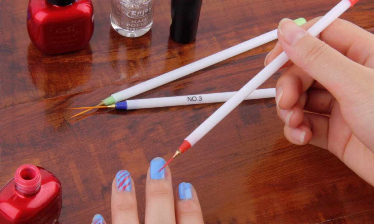 How to draw gel pens on nails