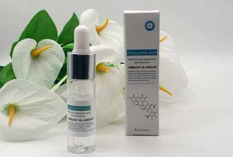 Hyaluronic acid for moistening of face skin