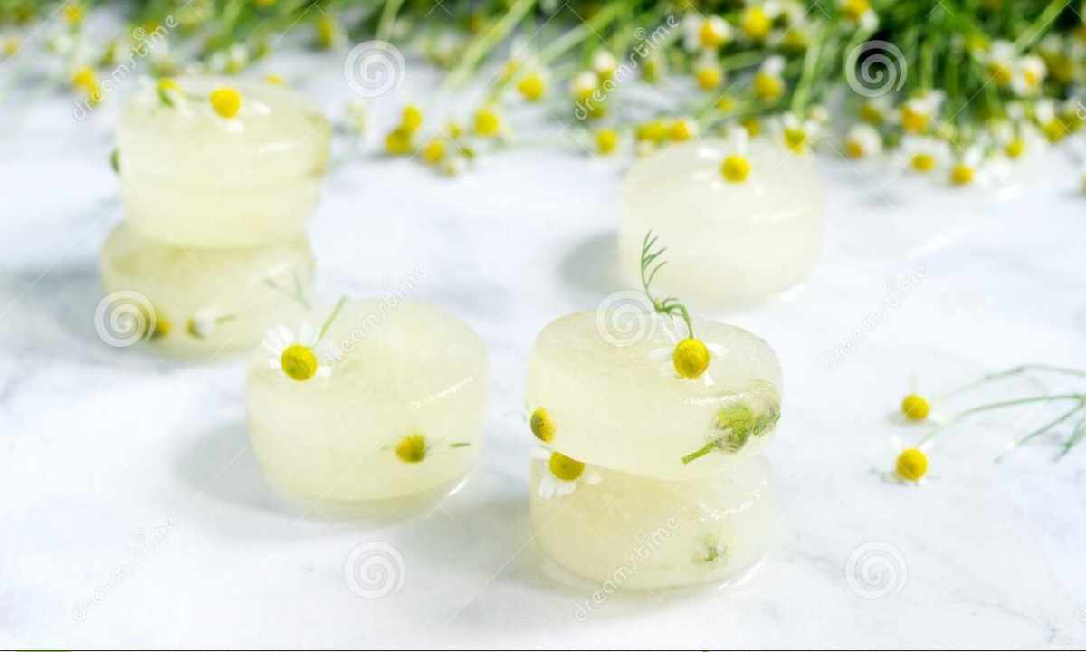 How to prepare ice with camomile