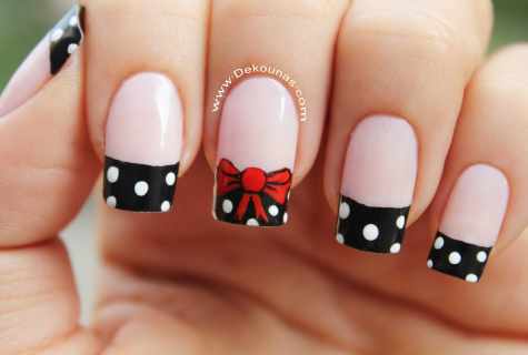 How to draw bow on nails