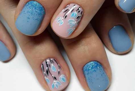 Beautiful manicure for short nails