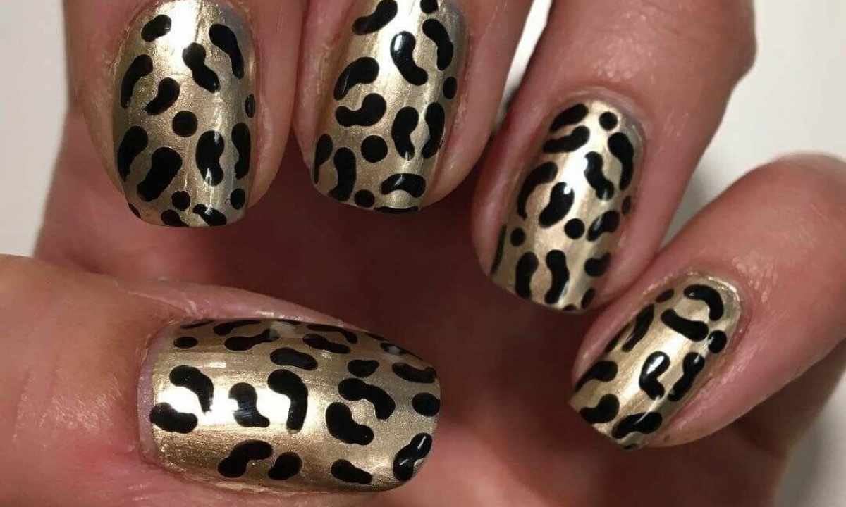 How to make leopard pattern on nails