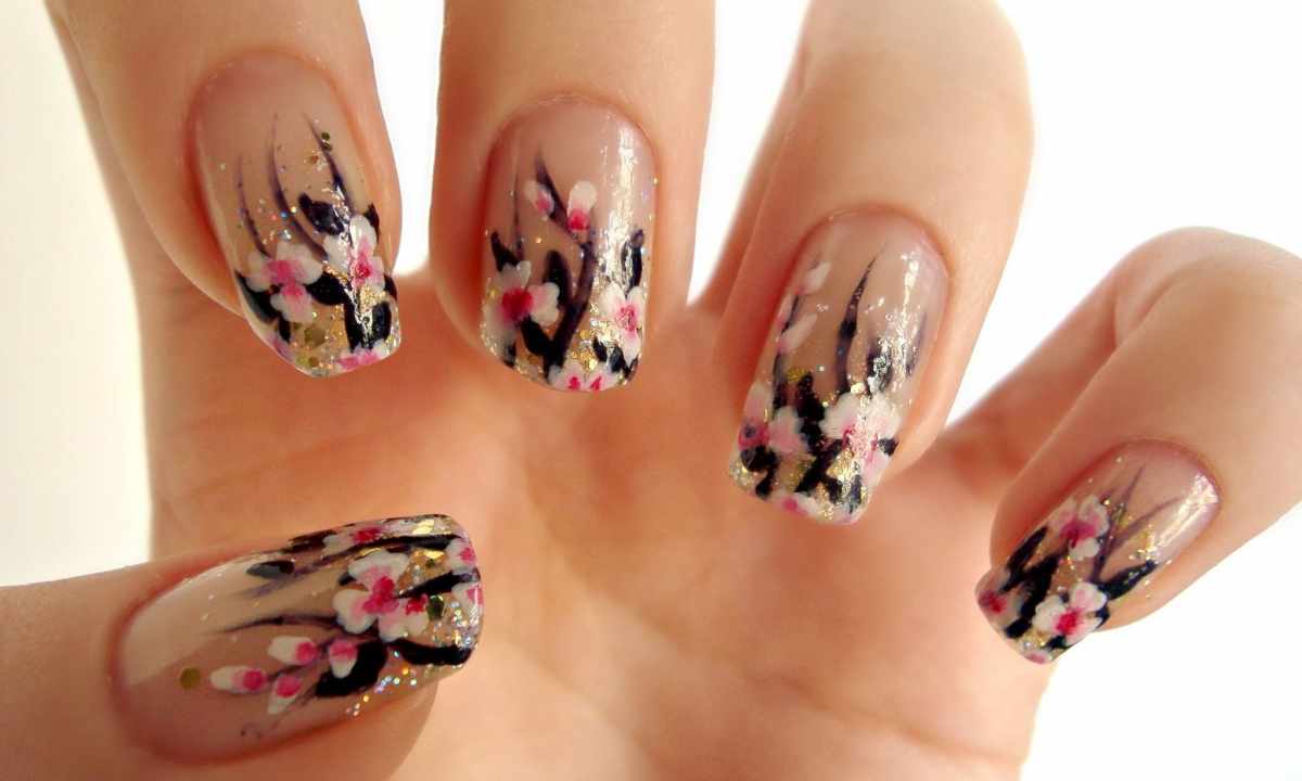 How to draw floret on nails