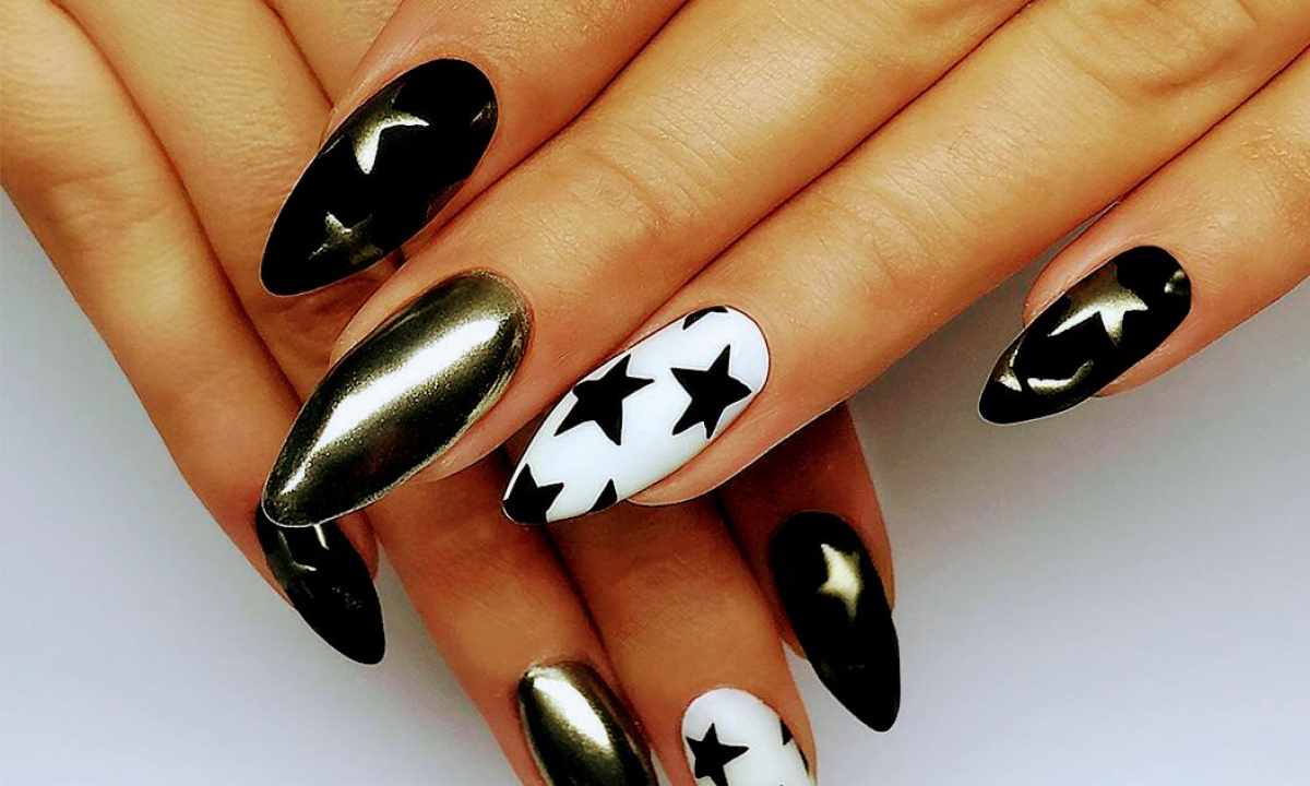 Design of black nails: interesting ideas