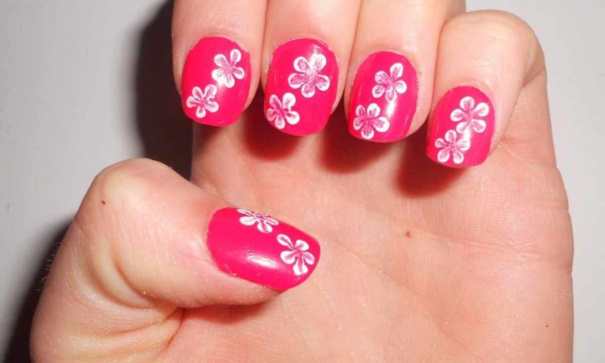 How to make flower on nails
