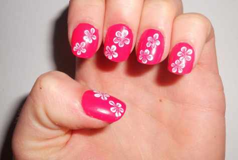 How to make flower on nails