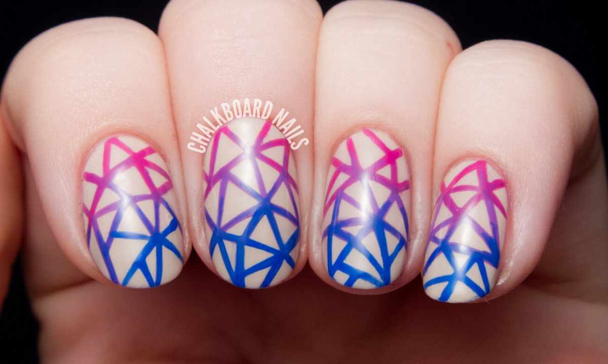 How to do patterns on nails by needle